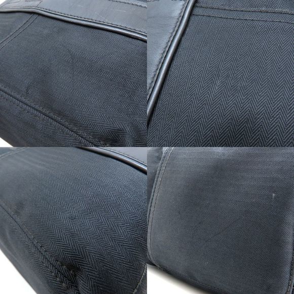 HERMES Acapulco PM Handbag in Canvas and Leather, Black, Women's, 352749 - Picture 6 of 10